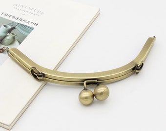 Clutch frame 19.5cm(7.6 in) Purse frame with chain loop metal frame bag frame purse clasp purse hardware