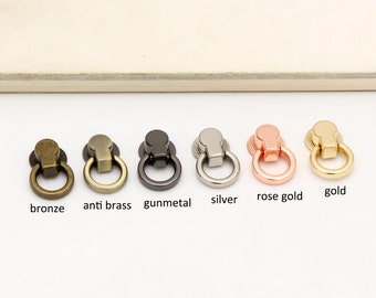 4pcs screw d ring Bridge buckle Bag Chain Connector Screw connector ring bag strap hardware