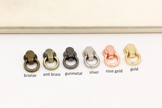 4pcs screw d ring Bridge buckle Bag Chain Connector Screw connector ring bag strap hardware