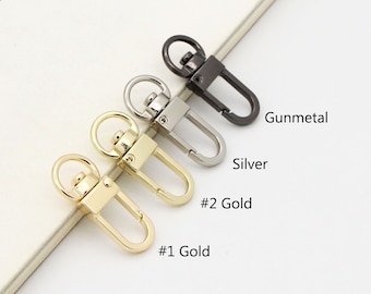 6pcs Swivel clasp 3/8&quot;(10mm) swivel hook Swivel lobster clasp Purse clasp purse hardware