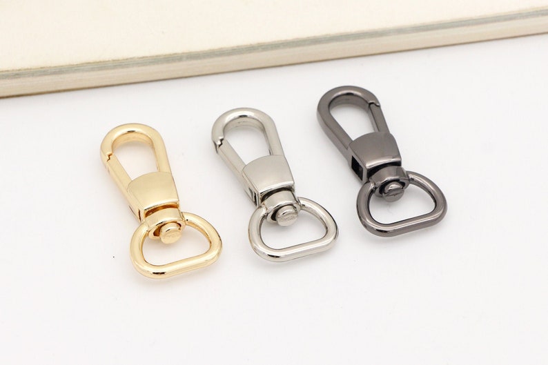 6pcs Swivel clasp 12 13mm swivel hook Snap hook Swivel lobster clasp Purse clasp purse hardware
