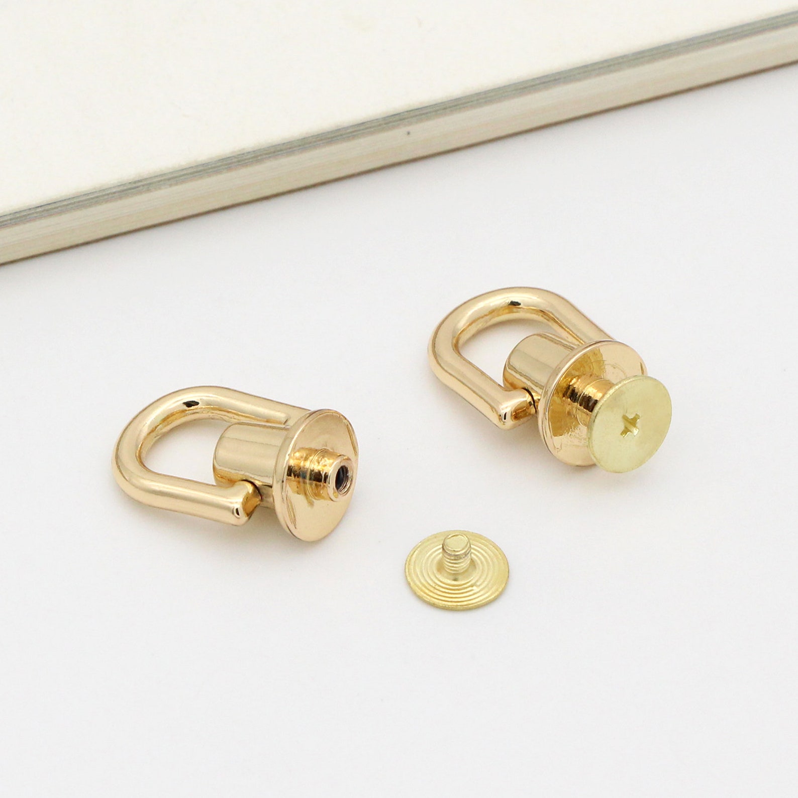 4pcs Screw rivets 3/89mm swivel d ring chicago rivet Etsy