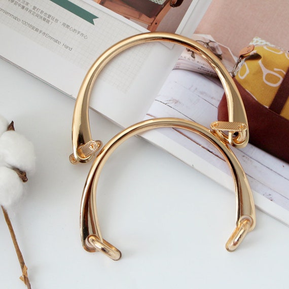 1pair Gold Purse handles Bag handle metal handle purse frame | Etsy