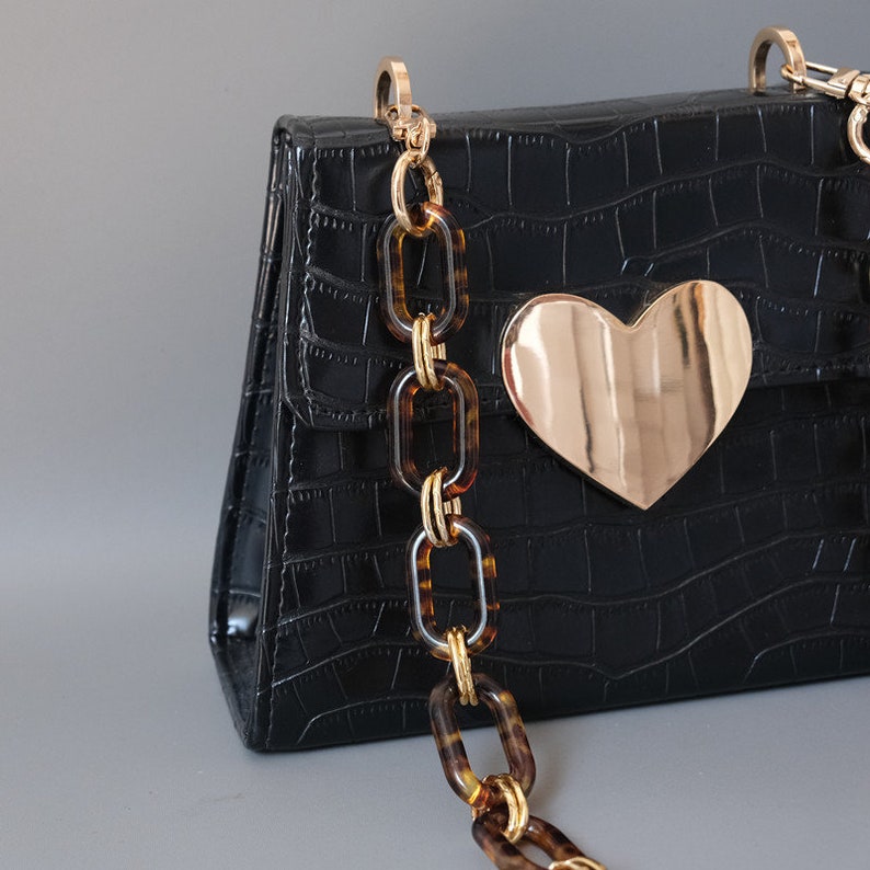 Bag Chain With Swivel Clasp Acrylic Chain Purse Chain Bag Etsy