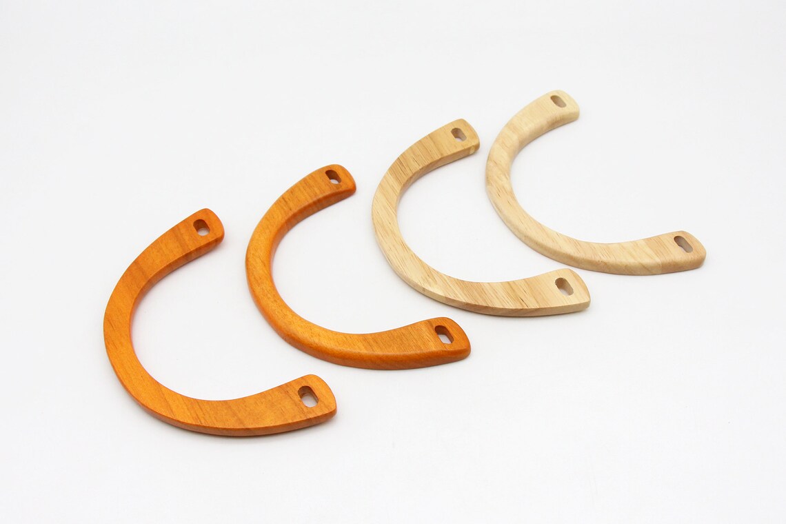 1pair Wooden Handle Bag Handle 158cm Handbag Handles Wood Etsy