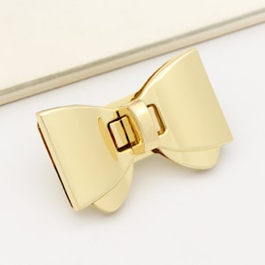 Purse Lock Twist Lock Bow shape bag lock Metal Lock purse clasp Turn lock purse hardware