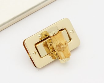 Serratura in oro Twist Lock borsa serratura serratura in metallo borsa serrature girare serratura hardware