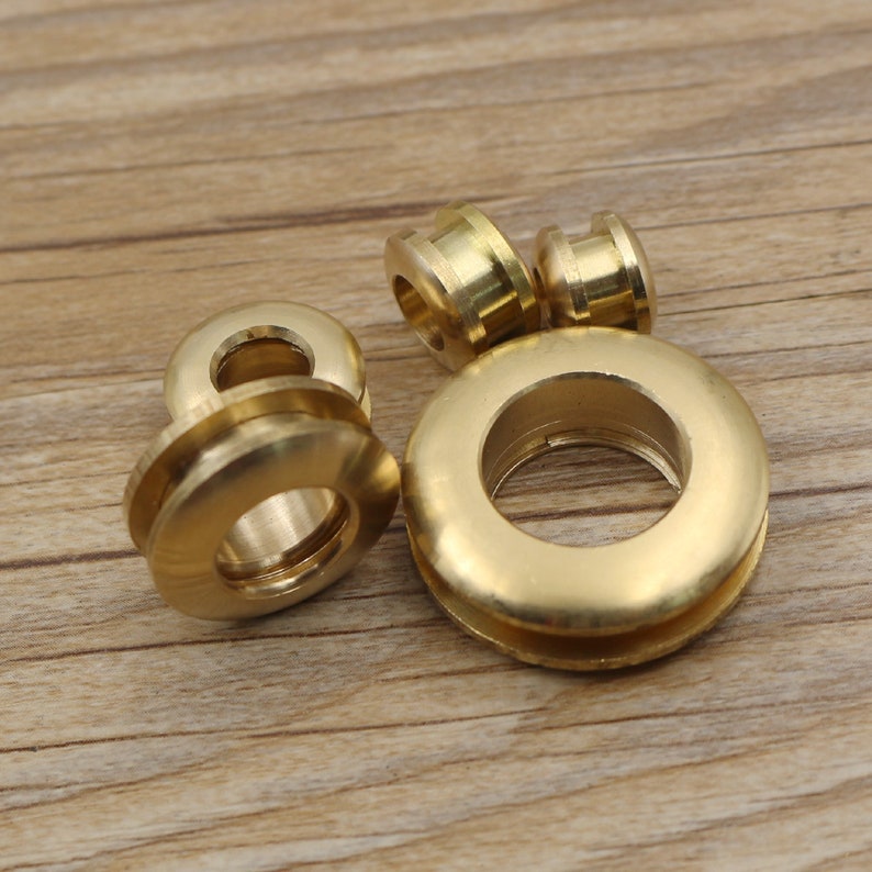 4set Grommet Eyelet Solid Brass Eyelets Metal Grommets for Etsy