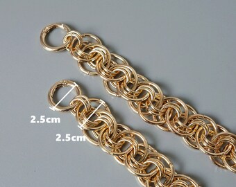Bag chain Purse Chain With spring gate ring Bag strap metal bag handle bag hardware