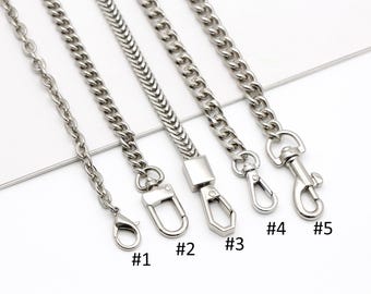 Silver Chain Strap bag chain replacement strap purse chain bag strap bag handle bag hardware