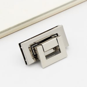 Rectangle Purse Lock bag lock handbag lock Purse Flip Locks purse clasp Turn lock leather closure