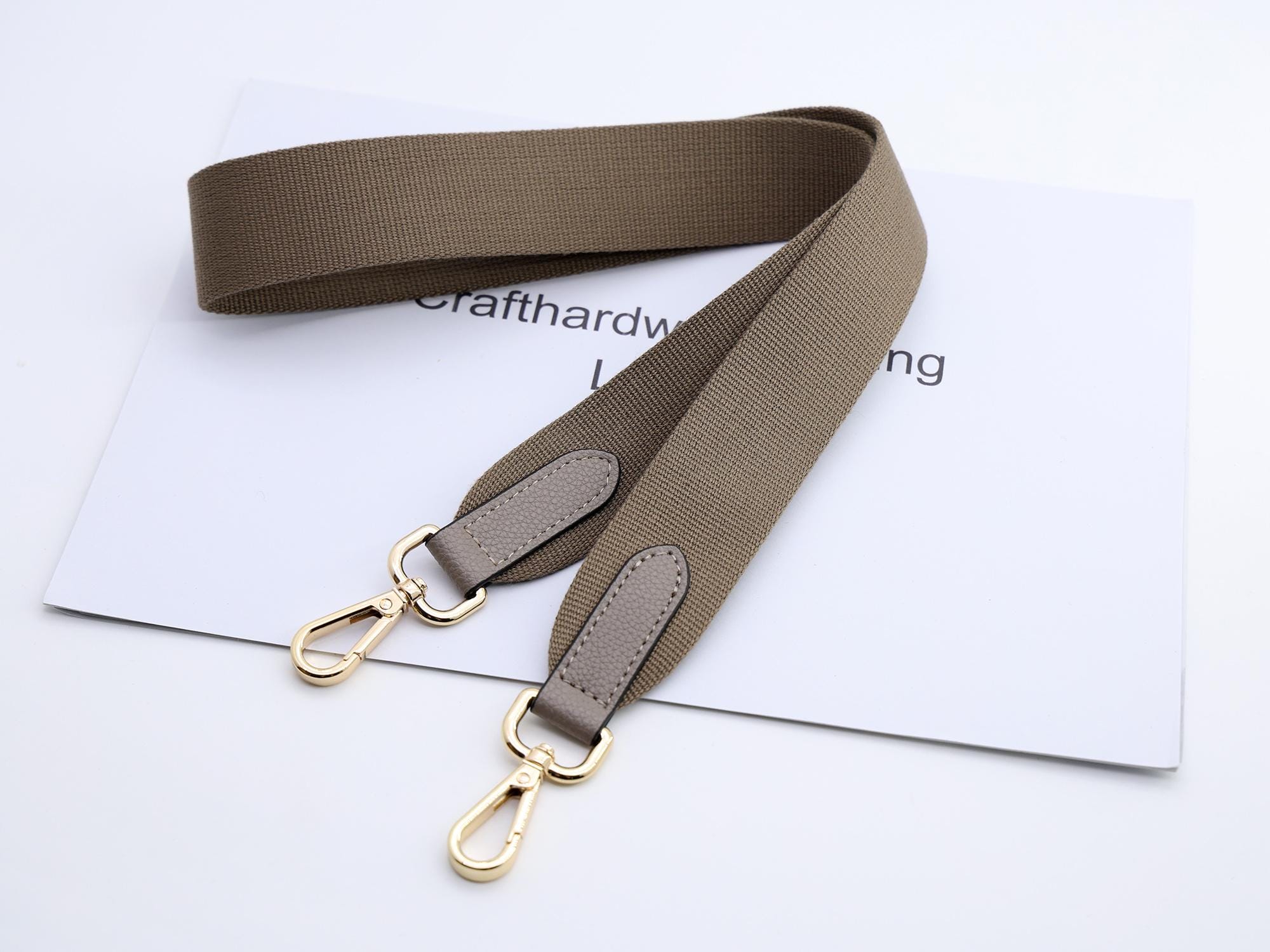 3.8cm Leather purse strap Polyester cotton shoulder strap bag strap