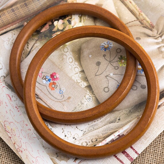 round wooden purse handles