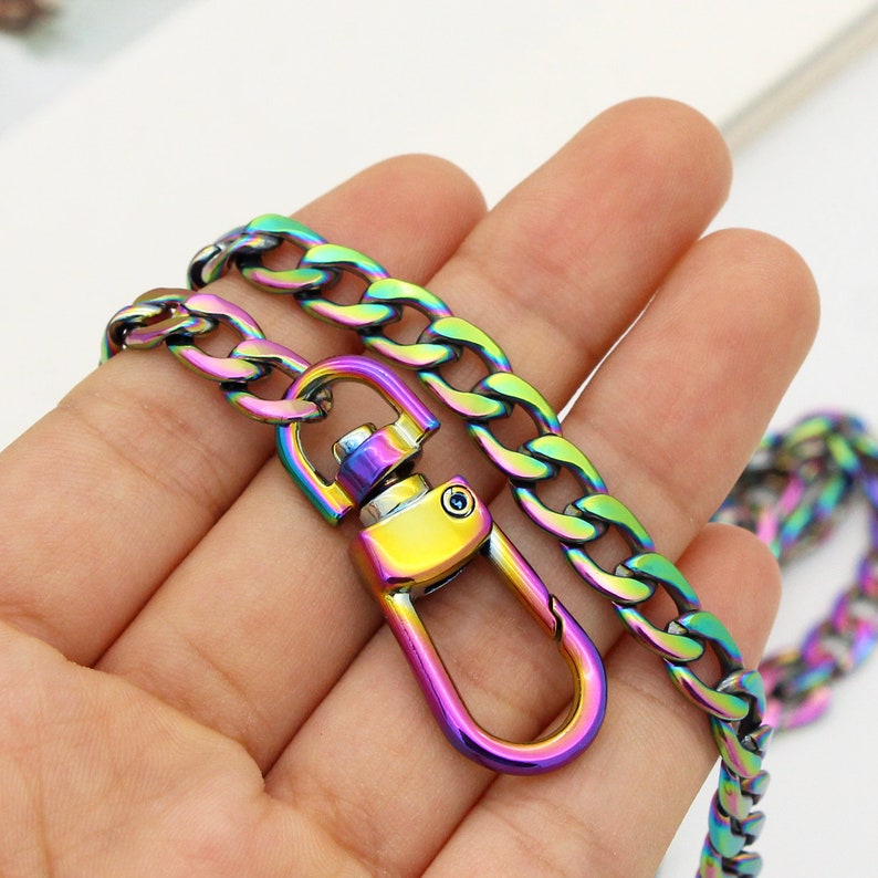 120cm Rainbow Purse Chain With Swivel Clasps 8mm Width Bag Etsy