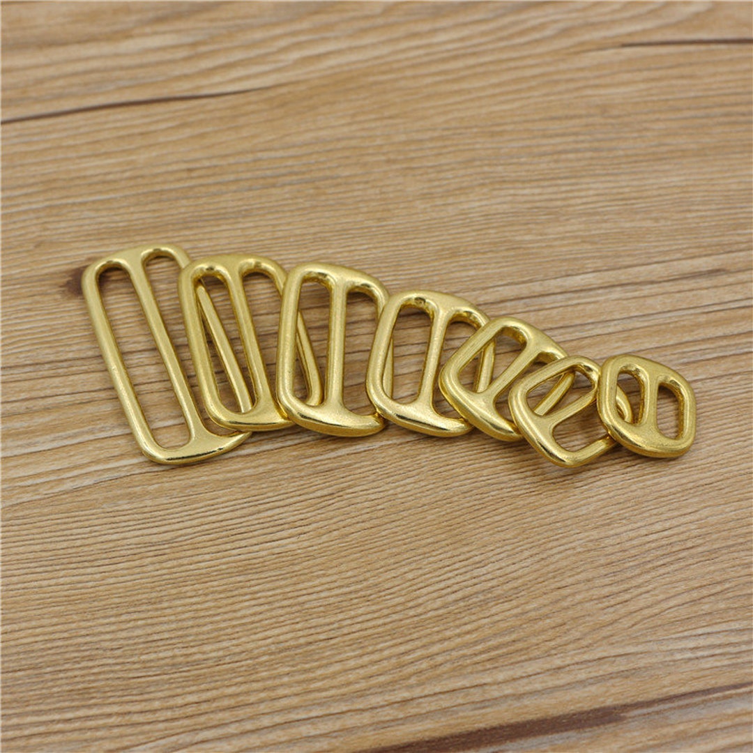 Brass Slide Buckle Strap Slide Strap Adjuster Purse Ring Belt Etsy