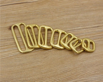 Brass Slide Buckle strap slide strap adjuster purse ring belt buckle Strap buckle Bag Making purse hardware