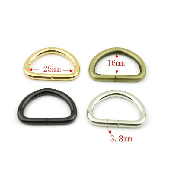 4pcs Gold D Rings for Purses D-Ring Buckles with Screw, Purse Chains Rings  for Crossbody Bag Handbag Purse(20mm) - AliExpress