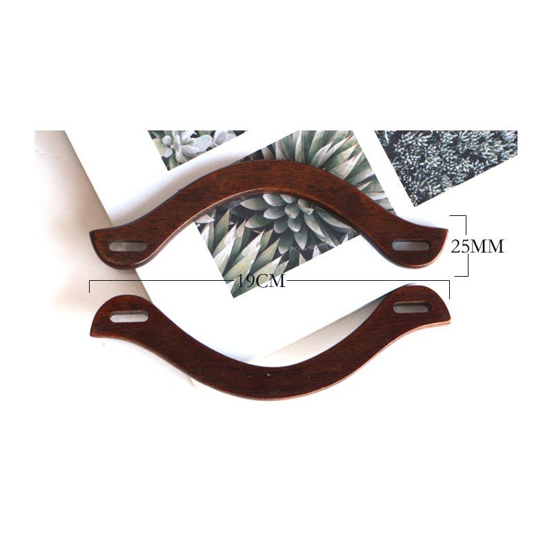 1pair Bag Handles Wood Handle Handbag Handles Bag Frame Purse Etsy
