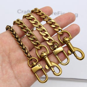 Antique gold chain strap bag chain purse chain handbag chain