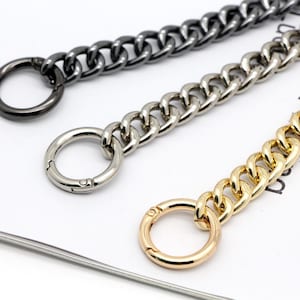 Bag chain strap extender 11mm Aluminum Purse chain Women Bag handle Shoulder bag strap