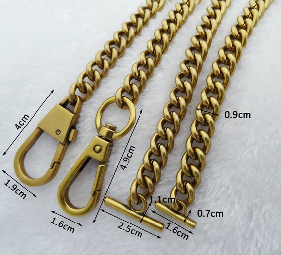 Borsa a catena in oro antico con cinturino a catena di ricambio per borsa a  catena con cinturino a tracolla -  Italia