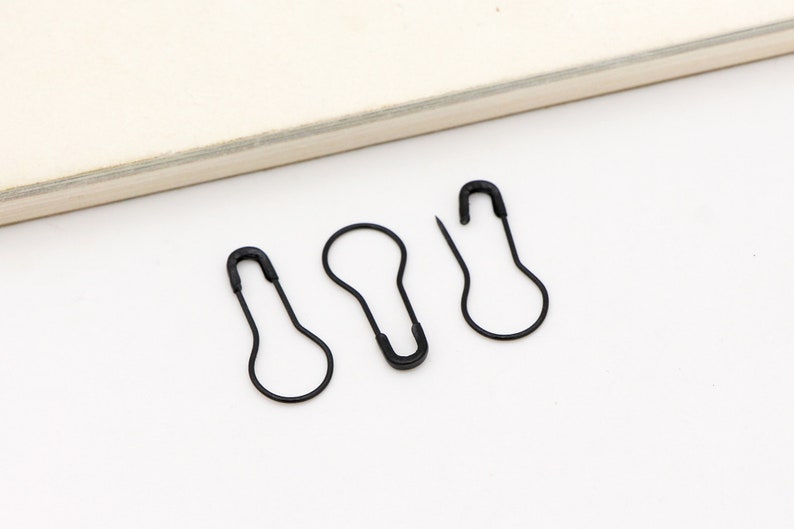 100pcs Black Safety Pins Bulb Safety Pin Coiless Safety Pins Etsy