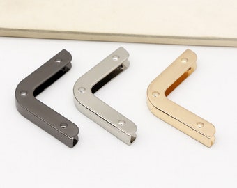 4pcs Purse corner protecter Metal Corner Leather clip bag hardware