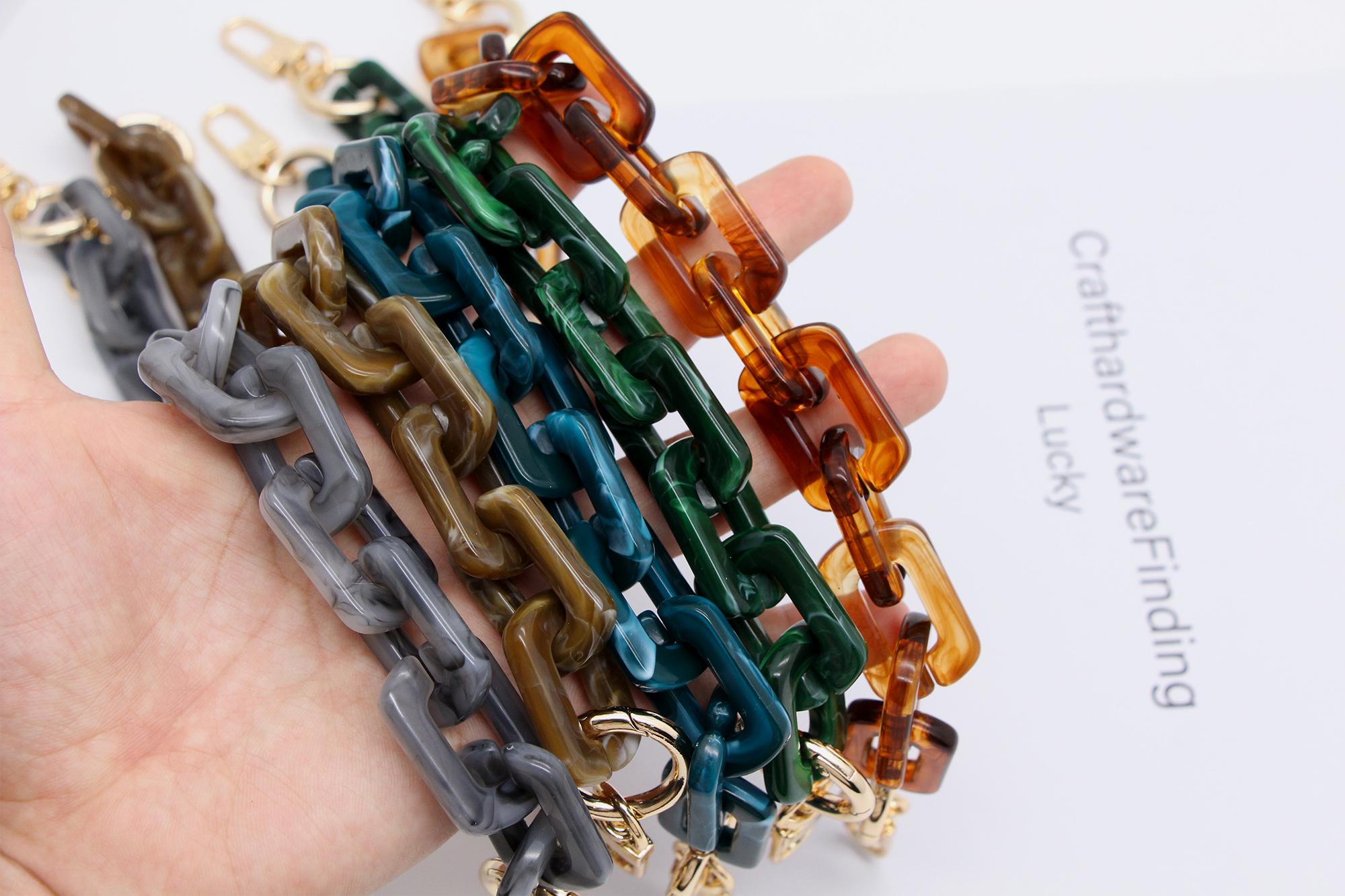 Bag Chain With Swivel Clasp Acrylic Chain Purse Chain Bag Handle ...
