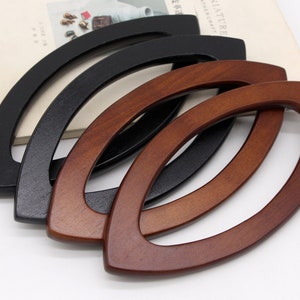 1pair bag handles wood handle crochket bags&#39; wood handles Sewing knitted bag handle tote bag making