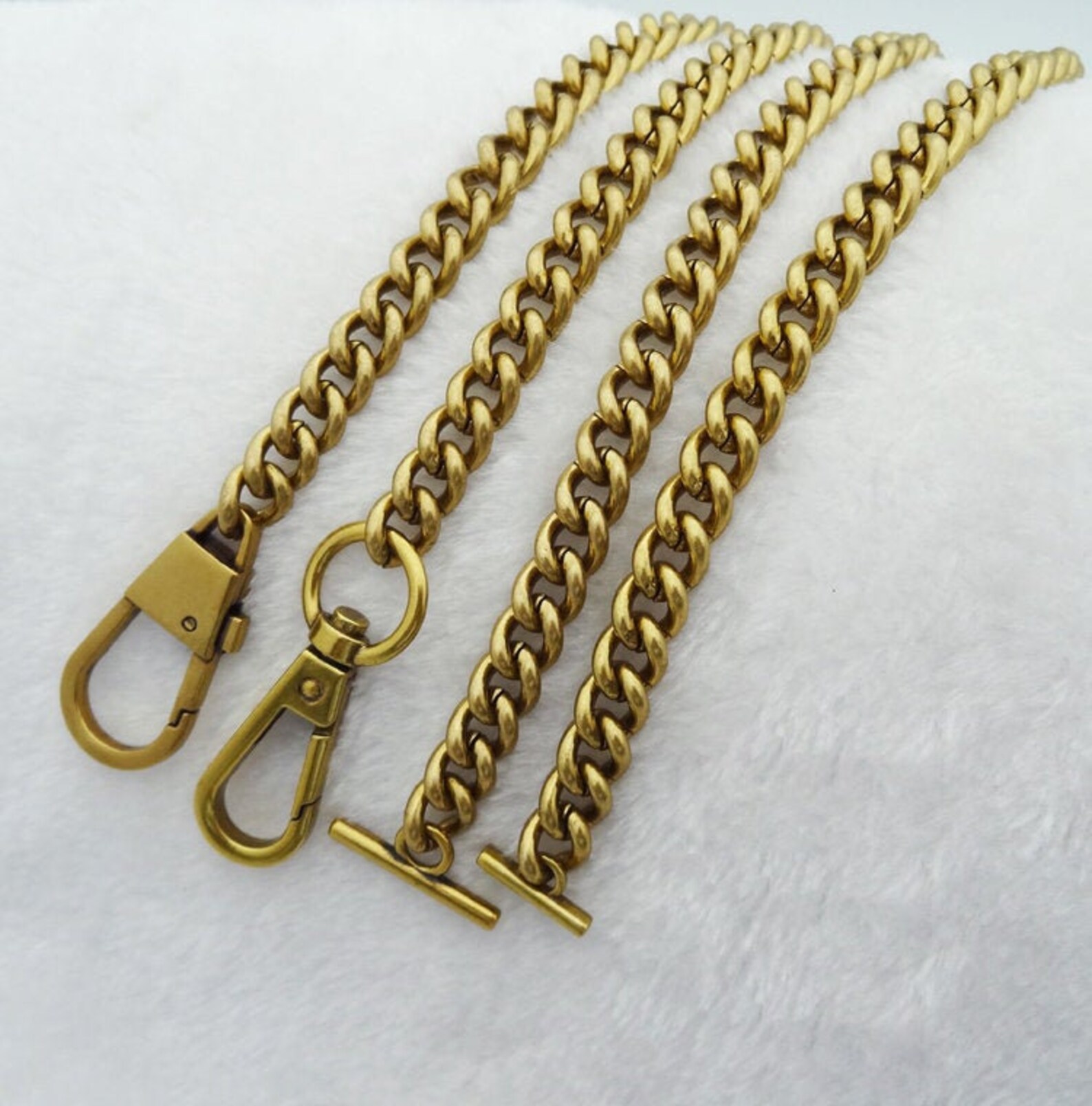 Antique Gold Chain Strap Bag Chain Replacement Strap Purse Etsy