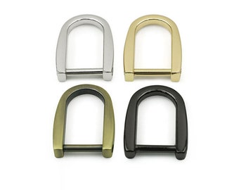 4pcs Screw d ring 1/2"(14mm) Strap d ring buckle purse ring strap rings purse hardware