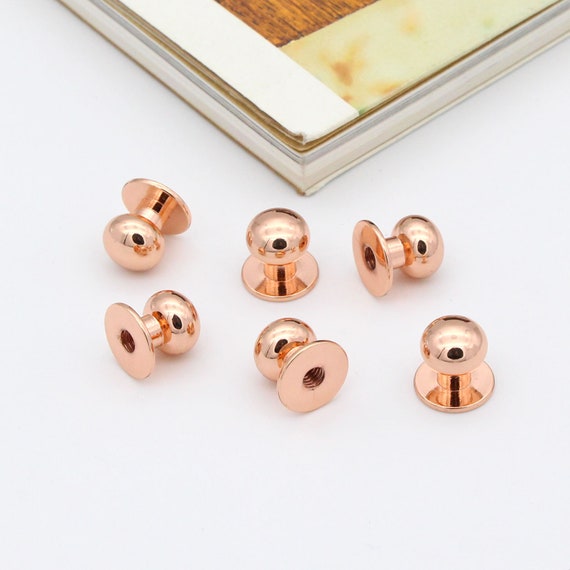 10set 10mm Screw Rivets Rose Gold Chicago Rivet Screw Studs Screw Back Rivet Purse Feet Rivet Stud Etsy Ireland