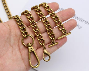 Antique gold chain strap bag chain replacement strap purse chain bag strap bag handle bag hardware