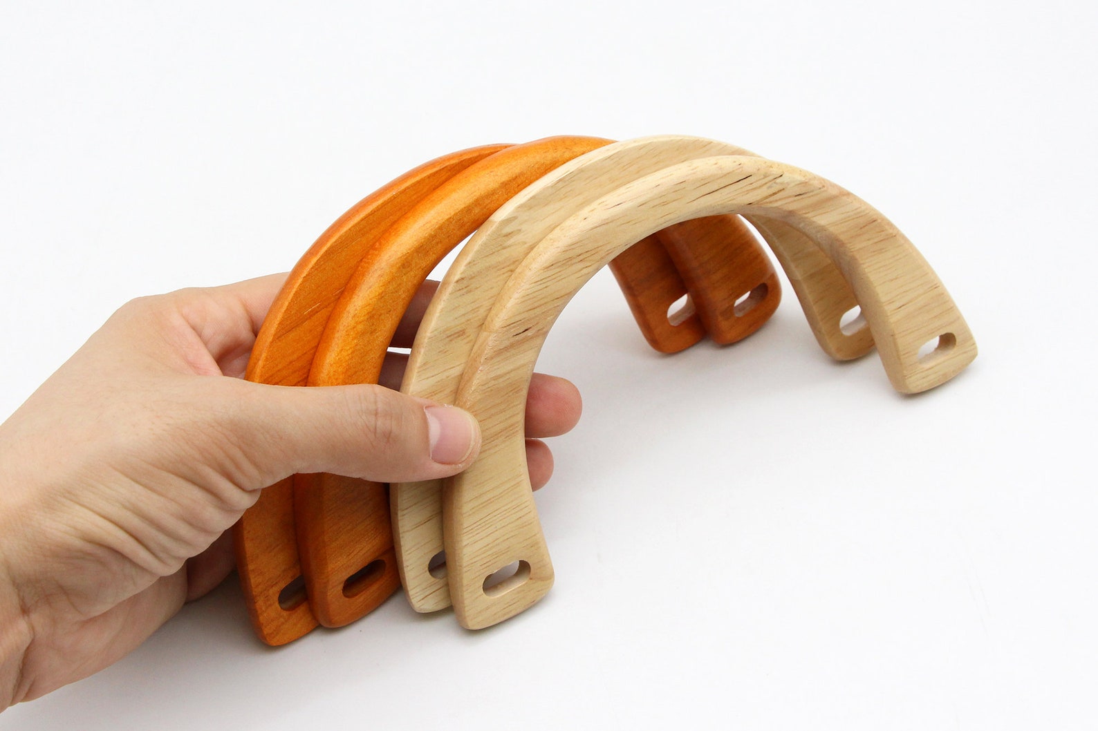 1pair Wooden Handle Bag Handle 158cm Handbag Handles Wood Etsy
