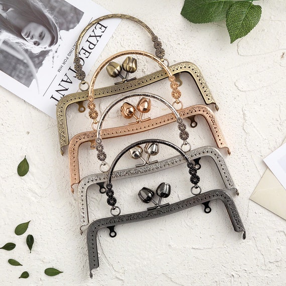 20cm7.9 In Rose Purse Frame Bag Frame Sewing Purse Frame Kiss Lock