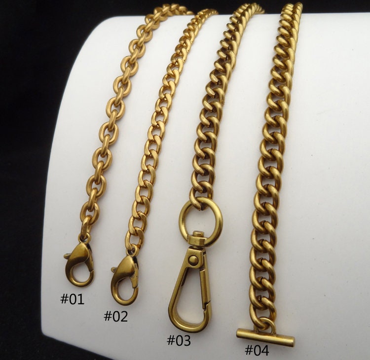 Chunky Flat Gold Chain Bag Strap - For Louis Vuitton, Chanel, Gucci –  Luxegarde