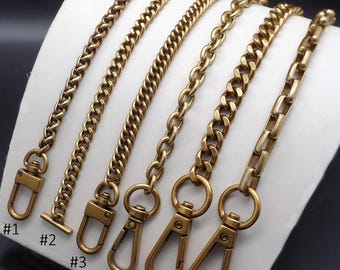 Cadena de bolso de oro antiguo Correa de cadena de bolso de mujer Correa de bolso Correa de hombro