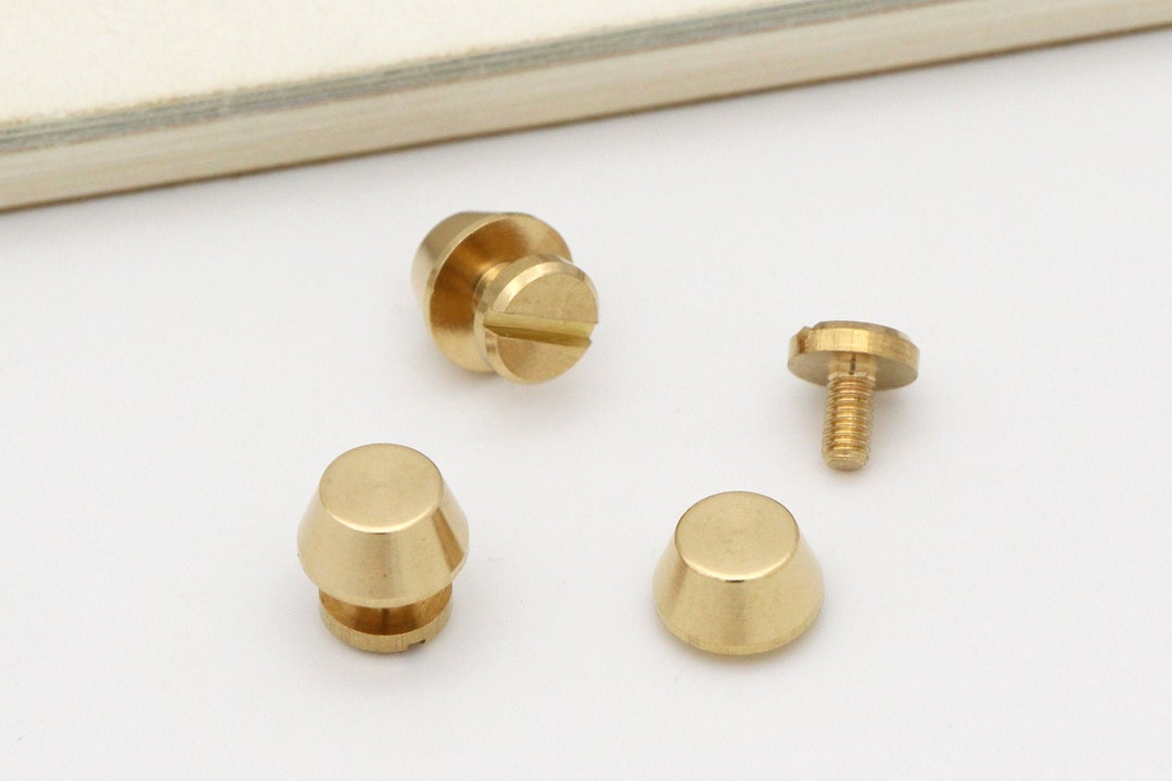 10set 10mm Solid Brass Screw Rivet Leather Rivet Purse Feet Etsy