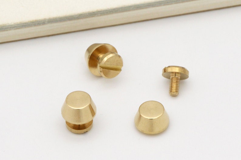 10set 10mm Solid Brass Screw Rivet Leather Rivet Purse Feet Etsy