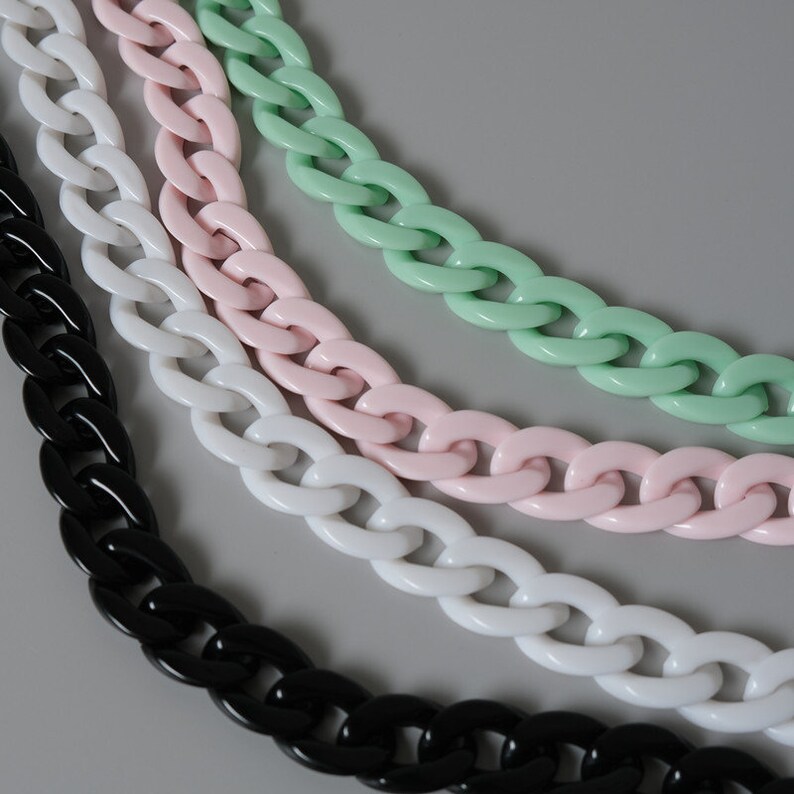 Acrylic chain Bag chain Purse Chain bag handle bag strap Etsy