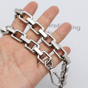 Metal bag chain 14mm wide purse chain replacement strap handbag chain bag handle bag hardware