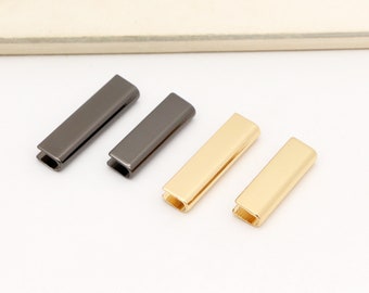 4pcs corner protecter Gold corner clip leather clip purse frame Belt Strap End Cap
