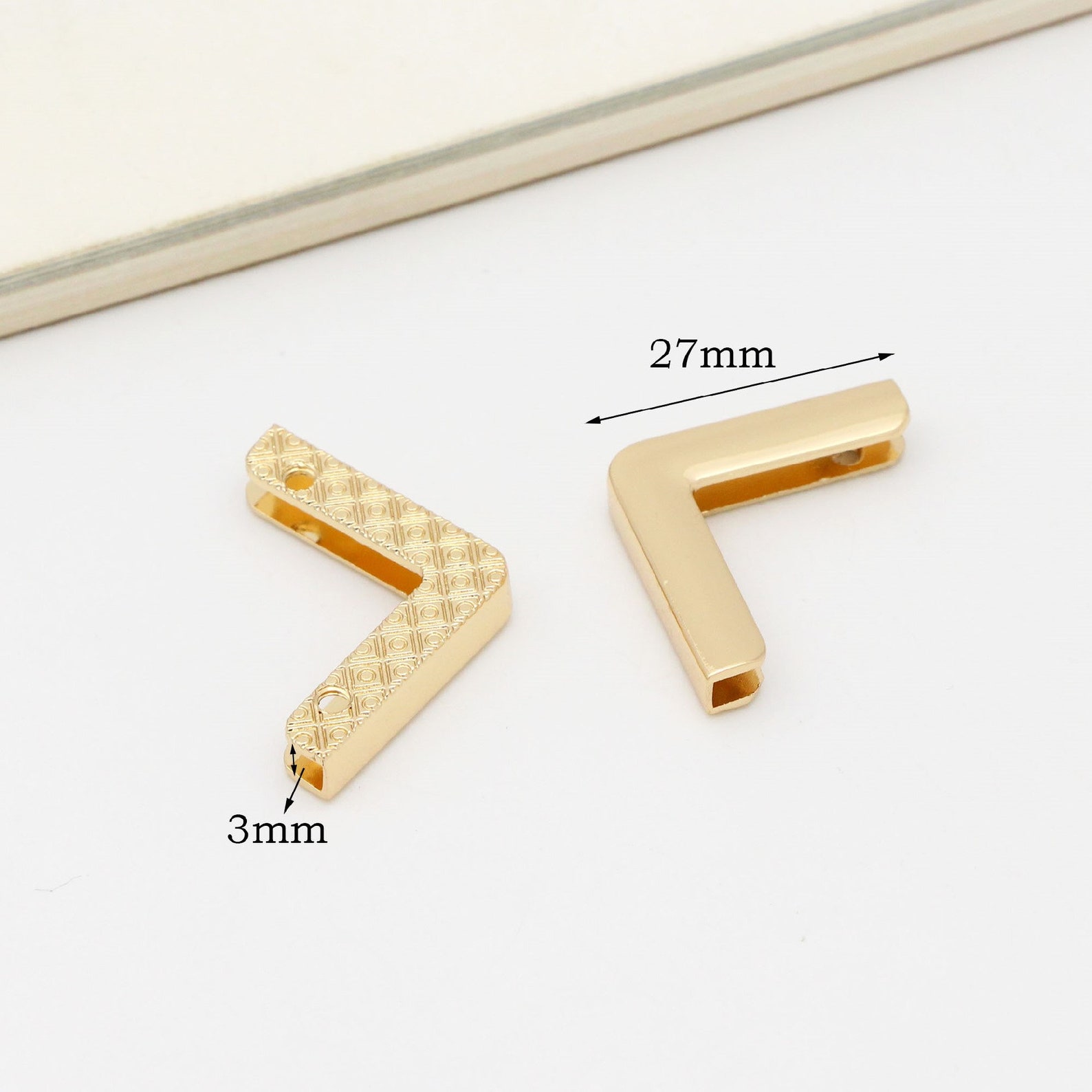 4pcs Purse Corner Protecter Metal Corner Leather Clip Purse Etsy