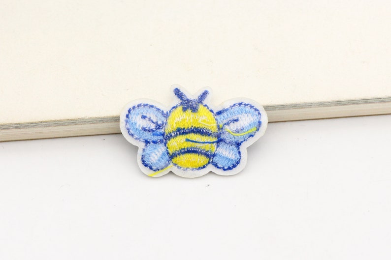 1-2-10pcs Little Bee Patch cute patches Bag Patch embroidered patch DIY Jacket decorative hair bag accessory supply