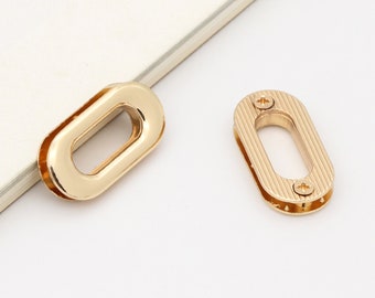 Occhiello ovale in oro Grommet a 4set Occhielli in lega Grommets in metallo Per hardware borsa artigianale in pelle
