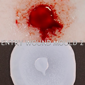 Gunshot Entry Wound 2 Silicone Bondo Mould for professional makeup artists to fill yourself // SFX MAKEUP // Bullet Wound Injury Film & TV