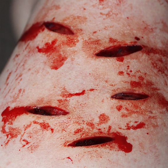 Gory Wounds Skin Coloured Adult Red Gory Wounds Skin Coloured Adult Red