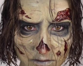 Zombie 1 Prosthetics // Encapsulated Silicone // Walking Dead Decomposing Rotting Wounds // Horror // Halloween // Cosplay // Monster // FX