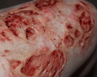 Zombie Flesh Prosthetic Set // Encapsulated Silicone Appliances // SFX MAKEUP // Horror Gore Creepy Decomposing Skin // Halloween Cosplay