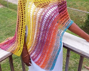 Butterfly Dreams Summer Poncho Pattern